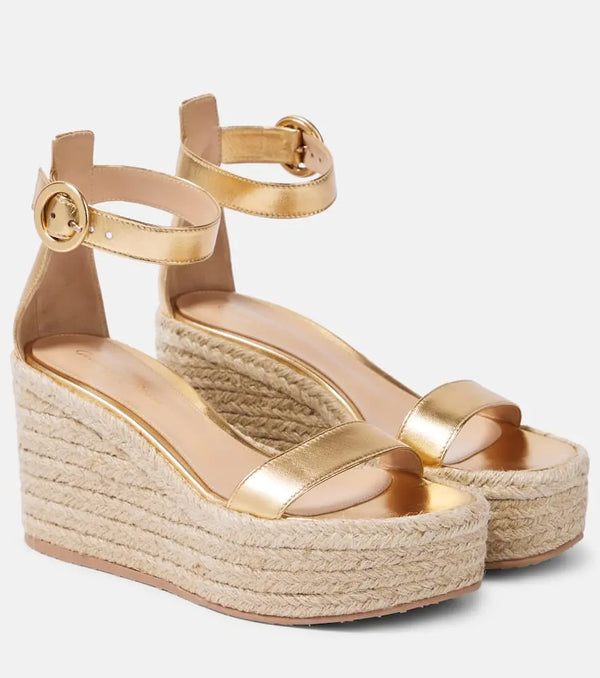 Gianvito Rossi Platform wedge sandals 90 | LYBSTORE