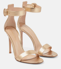 Gianvito Rossi Portofino 105 leather sandals