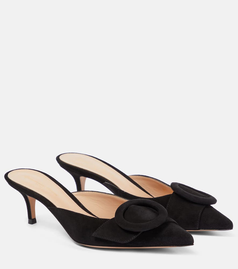 Gianvito Rossi Portofino 55 suede mules