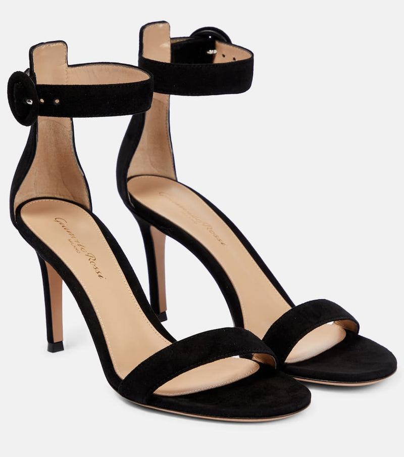 Gianvito Rossi Portofino 85 suede sandals