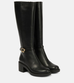 Gianvito Rossi Ribbon Dumont leather knee-high boots