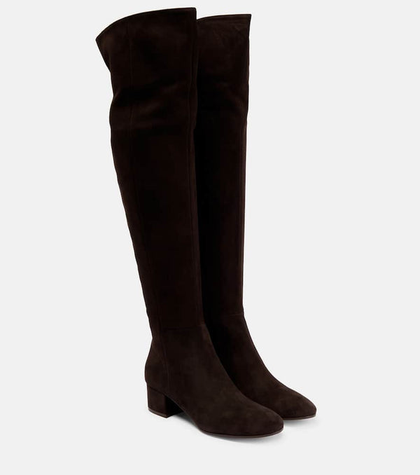 Gianvito Rossi Rolling over-the-knee suede boots