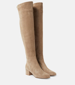 Gianvito Rossi Rolling suede over-the-knee boots