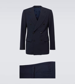 Giorgio Armani Double-breasted virgin wool suit