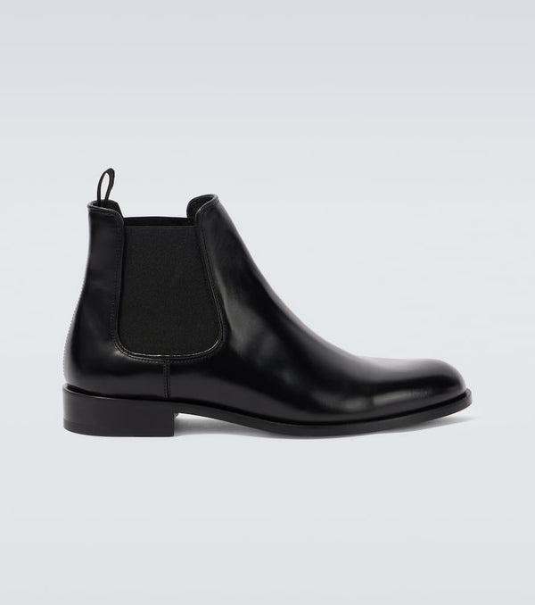 Giorgio Armani Leather Chelsea boots