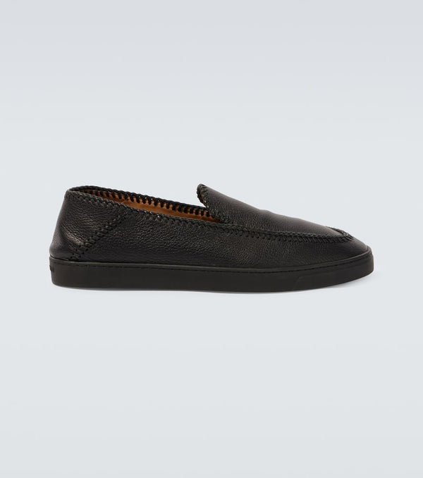 Giorgio Armani Leather slip-on shoes