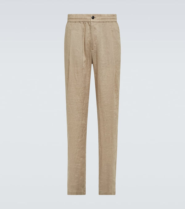 Giorgio Armani Linen canvas straight pants