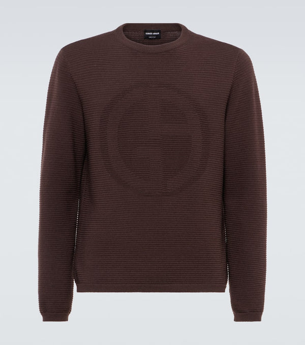 Giorgio Armani Logo wool-blend sweater