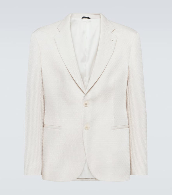 Giorgio Armani Single-breasted silk-blend blazer