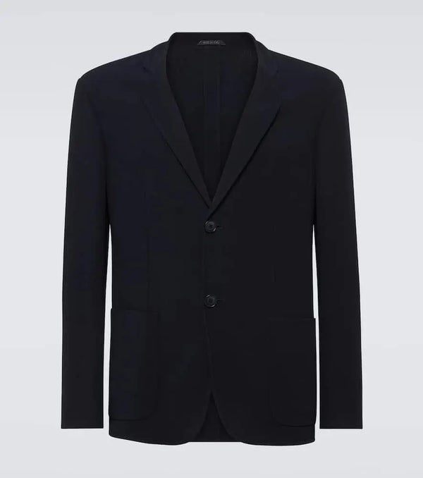 Giorgio Armani Single-breasted virgin wool blazer