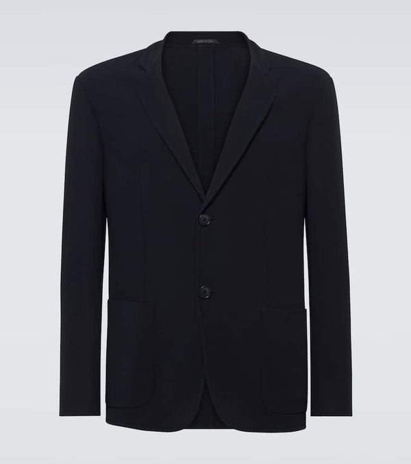 Giorgio Armani Single-breasted virgin wool blazer