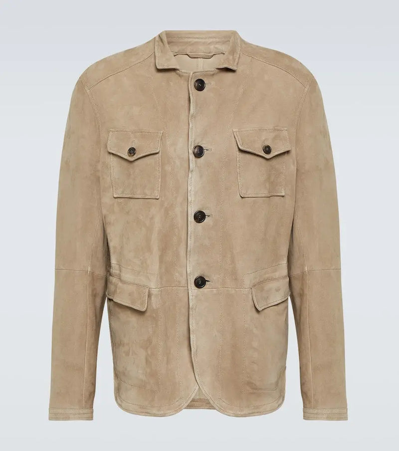 Giorgio Armani Suede western shirt