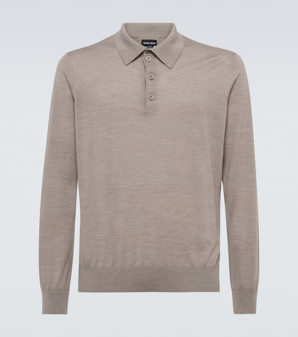 Giorgio Armani Virgin wool polo sweater