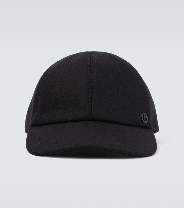 Giorgio Armani Wool and cashmere-blend baseball cap