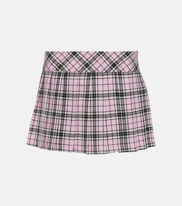 Giuseppe di Morabito Checked wool miniskirt | LYBSTORE