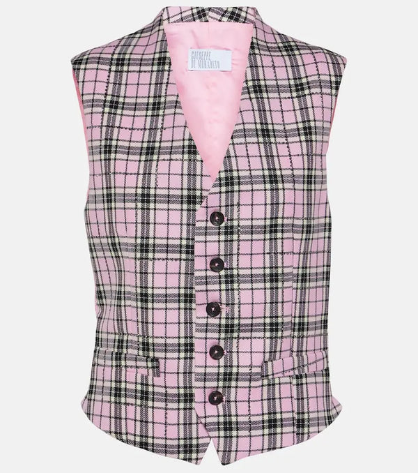 Giuseppe di Morabito Checked wool vest | LYBSTORE