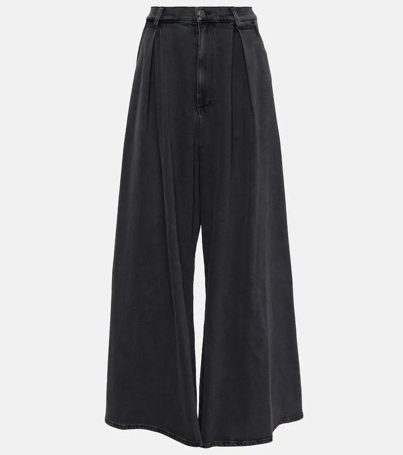 Giuseppe di Morabito Oversized pleated wide-leg jeans | LYBSTORE