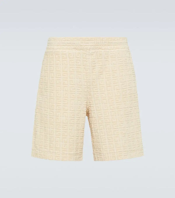 Givenchy 4G cotton-blend terry Bermuda shorts