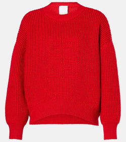 Givenchy 4G waffle-knit wool sweater | LYBSTORE