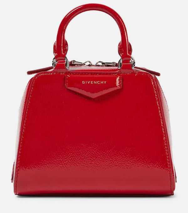 Givenchy Antigona Cube Nano patent leather tote bag | LYBSTORE