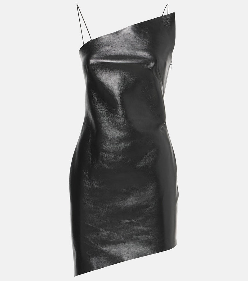 Givenchy Asymmetric leather minidress