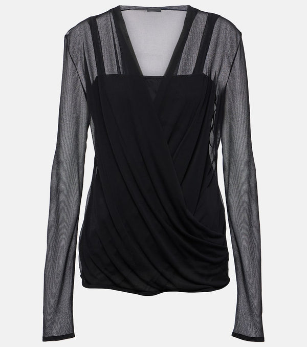 Givenchy Draped jersey blouse