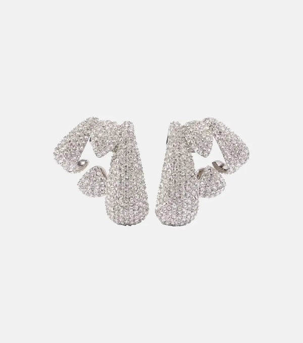 Givenchy Feline crystal-embellished ear cuffs | LYBSTORE