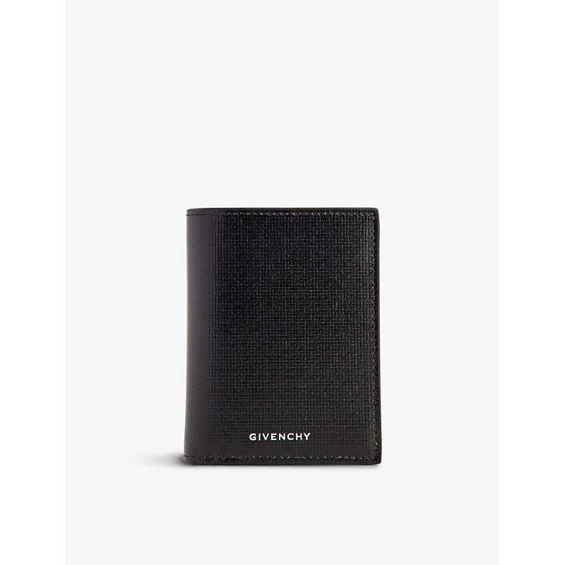 Mens Givenchy Foiled-branding leather card holder