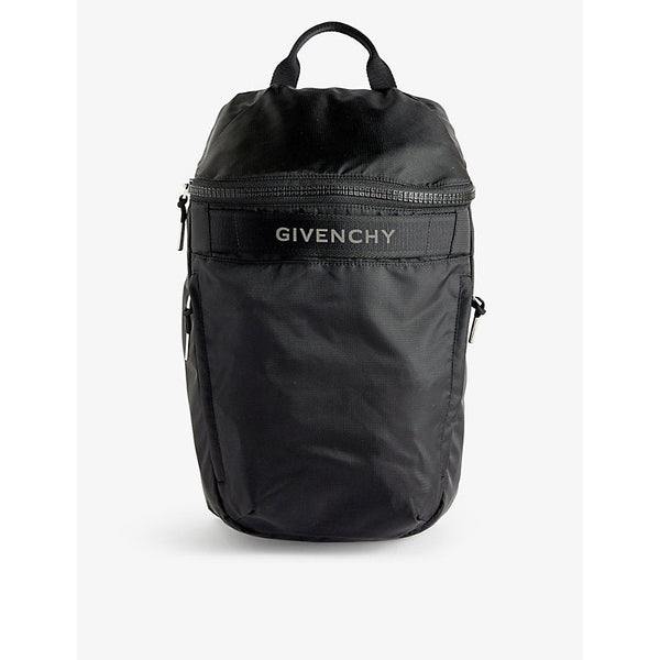 Mens Givenchy G-Trek branded woven backpack