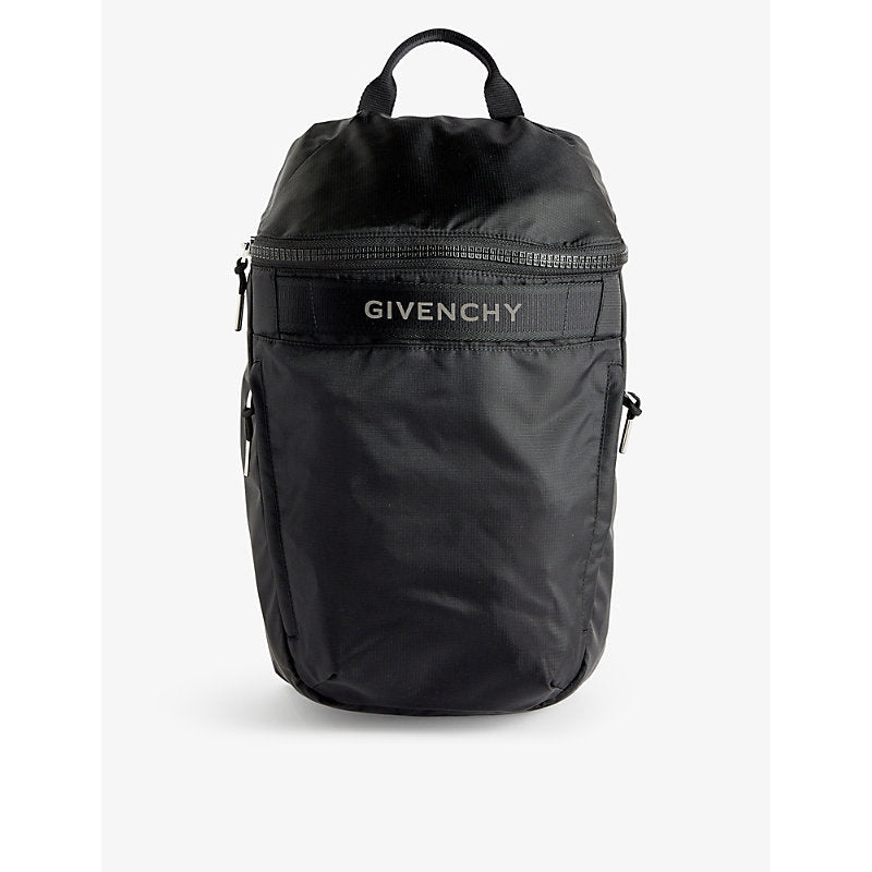 Mens Givenchy G-Trek branded woven backpack