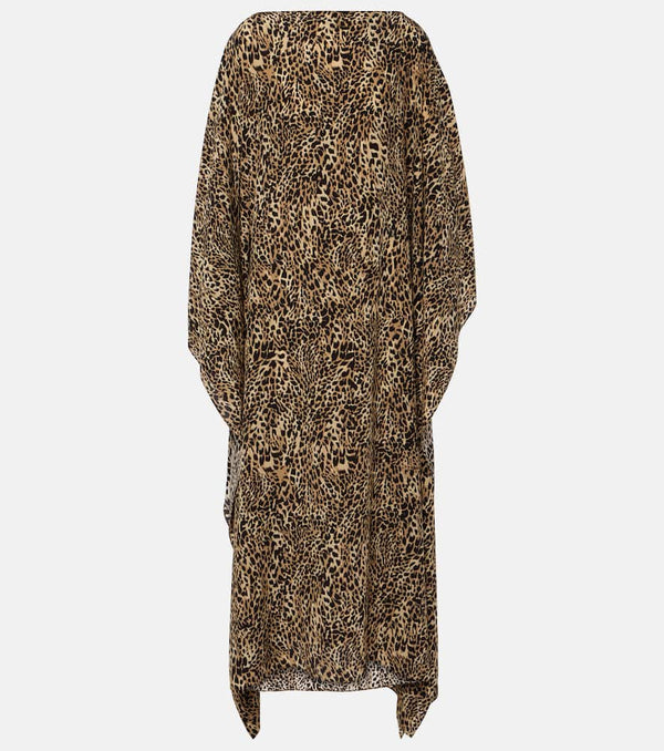 Givenchy Leopard-print silk kaftan | LYBSTORE