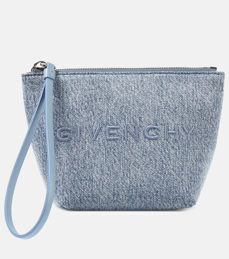 Givenchy Mini logo denim pouch | LYBSTORE