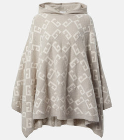 Givenchy Monogram 72 hooded cashmere poncho