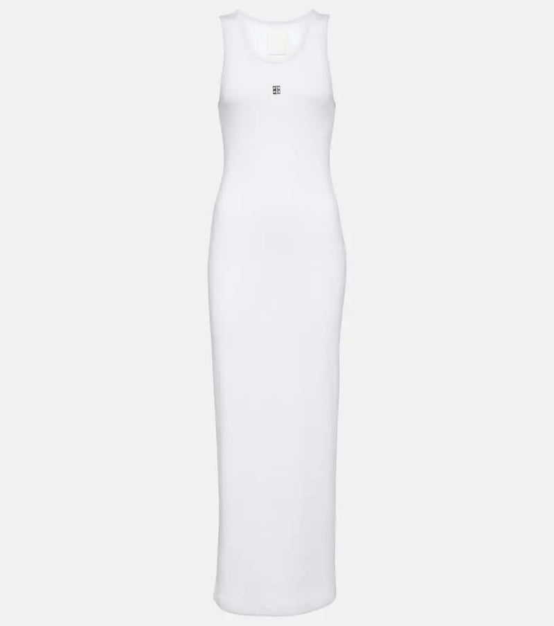 Givenchy Ribbed-knit cotton jersey maxi dress