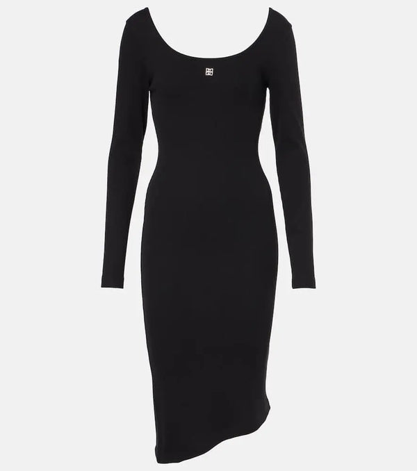 Givenchy Ribbed-knit cotton jersey midi dress