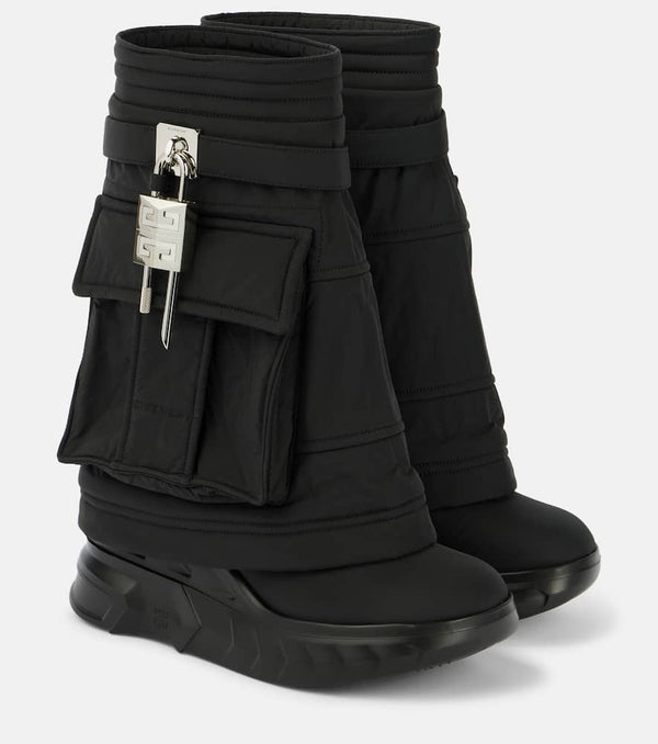 Givenchy Shark Lock Biker technical ankle boots