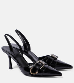 Givenchy Voyou brushed leather slingback pumps