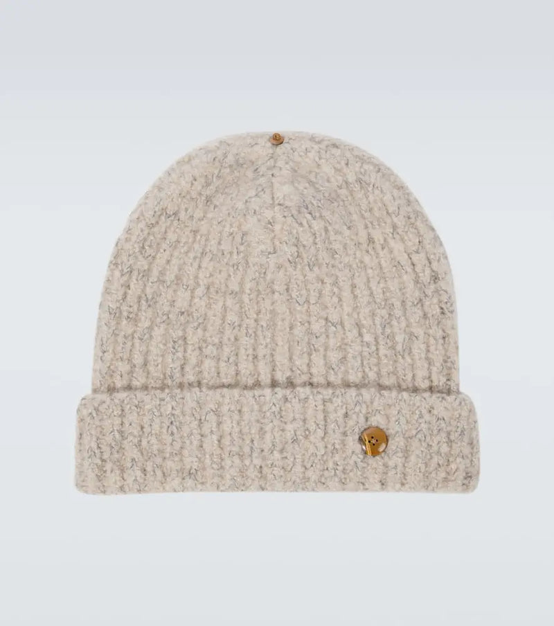 God's True Cashmere Ribbed-knit cashmere beanie