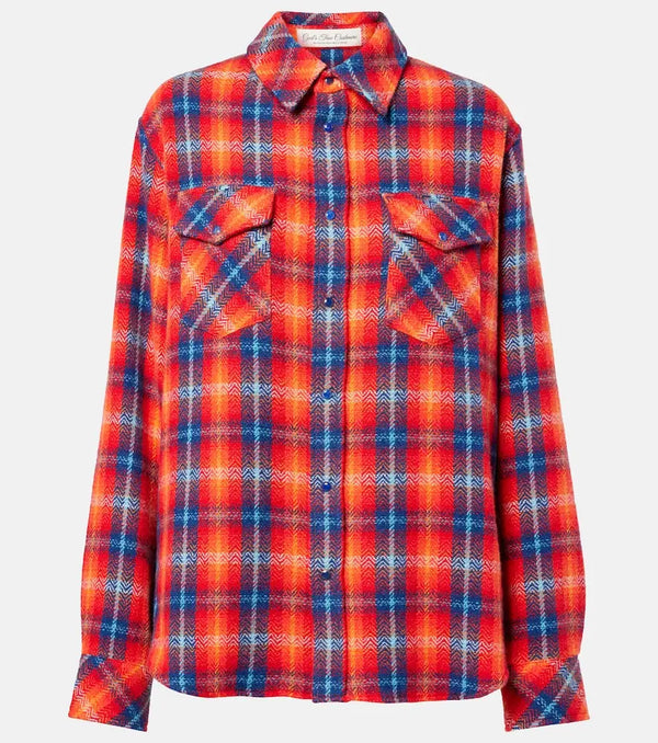 God's True Cashmere Totally Wired Tartan cashmere shirt | LYBSTORE