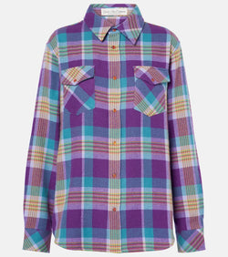 God's True Cashmere Jean's Glade plaid cashmere shirt