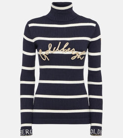 Goldbergh Mimi striped logo sweater