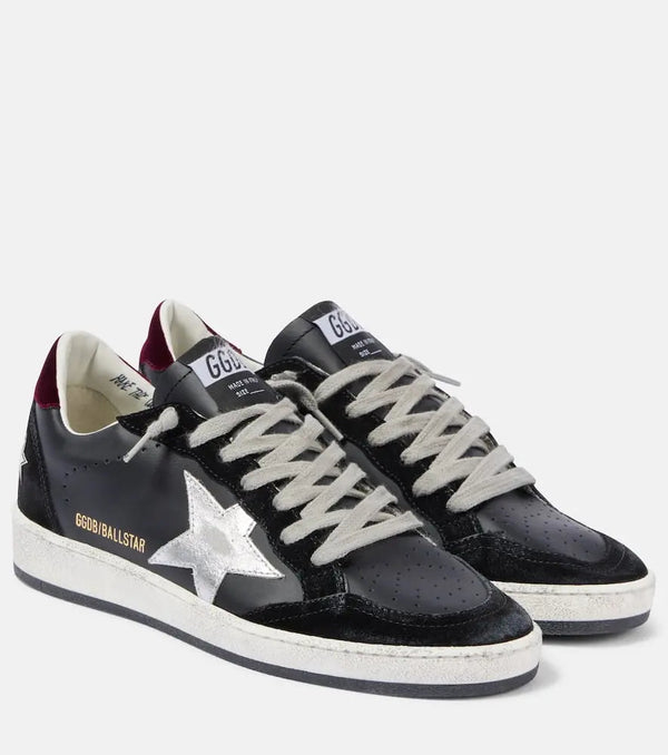 Golden Goose Ball Star leather and velvet sneakers | LYBSTORE