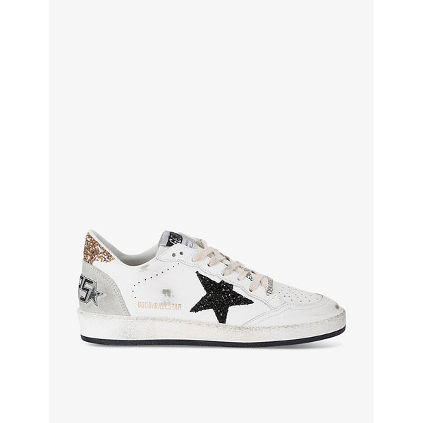 Womens Golden Goose Women's Ballstar 10750 leather low-top trainers