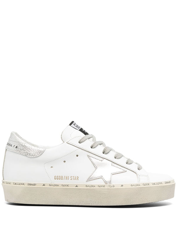 Golden Goose Hi Star Leather Sneakers