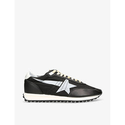 Mens Golden Goose Marathon Runner leather and mesh low-top trainers