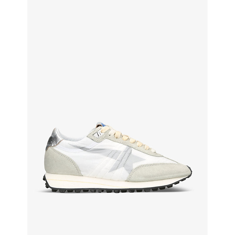 Womens Golden Goose Men's Marathon Runner suede and mesh low-top trainers