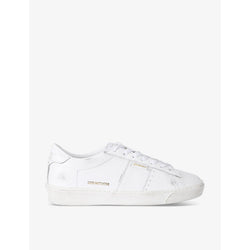 Womens Golden Goose Women's Matchstar 10100 leather low-top trainers