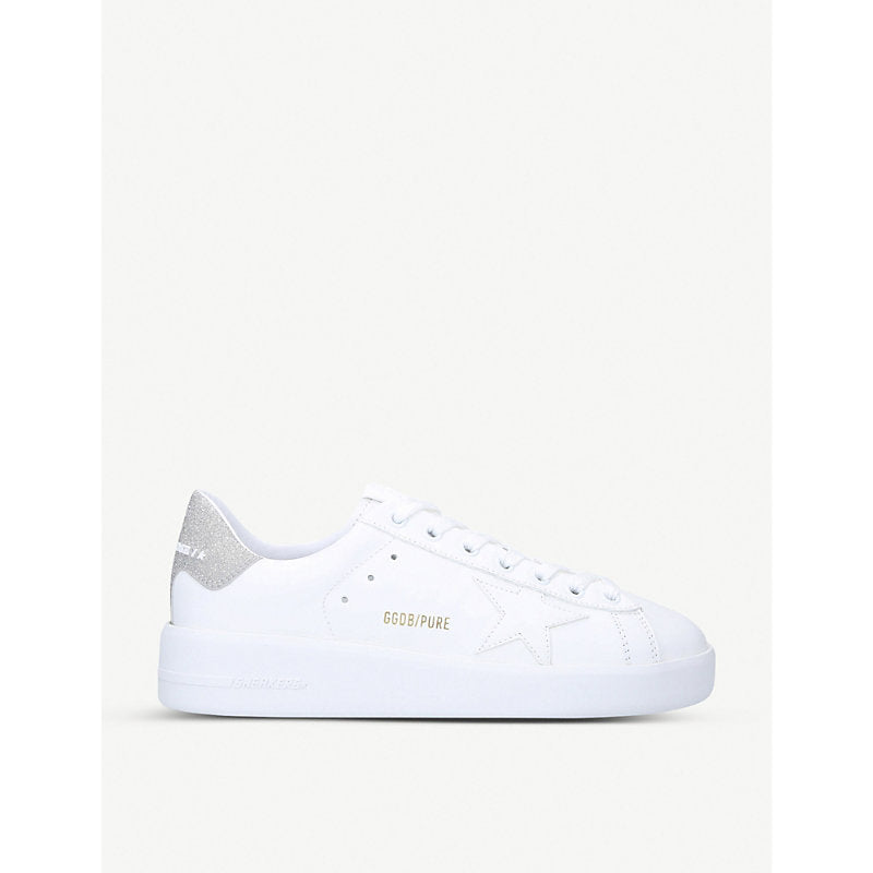 Womens Golden Goose Women's Pure low-top leather and suede trainers