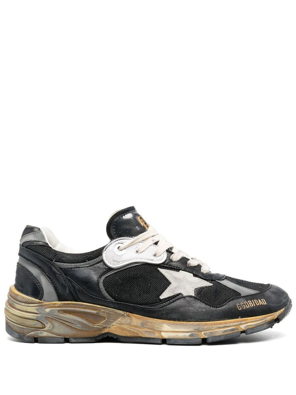 Golden Goose Running Dad Leather Sneakers