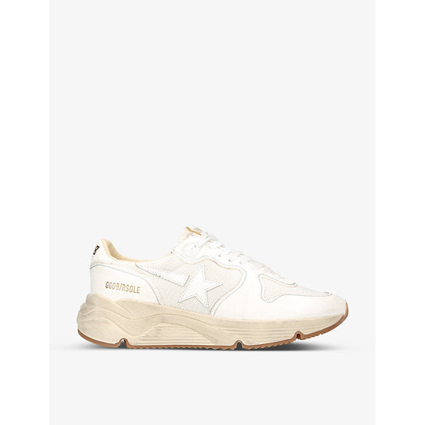 Womens Golden Goose Running Sole 10100 mesh and leather trainers